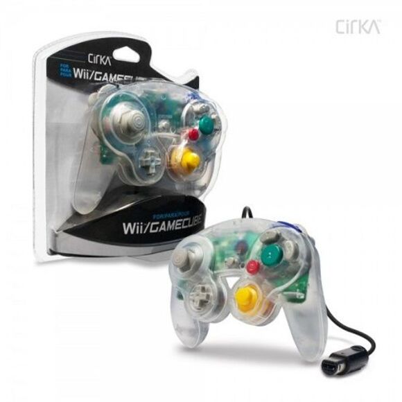 Nintendo Wii/GameCube CirKa controller (Clear) - Picture 1 of 3